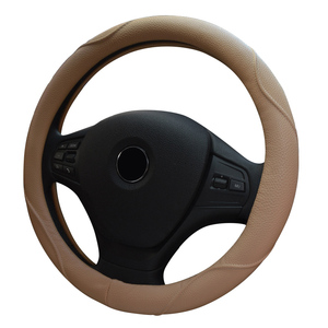 Alta calidad duradera cosida a mano de cubierta de <span class=keywords><strong>volante</strong></span> de <span class=keywords><strong>coche</strong></span> cubierta del <span class=keywords><strong>volante</strong></span> del 38cm - Product Image 1