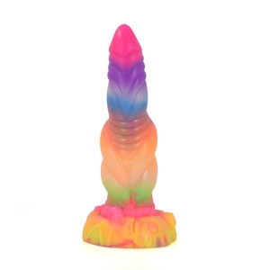 Glow-in-the-Dark Silicone Fantasy <b>Dildo</b> Silicone Material Glowing Penis for Night Use Providing Ultimate Comfort and Pleasure - Product Image 3
