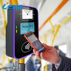 Ônibus automatizado tarifa coleta sistema com gps NFC QR code EMV pré-pago ônibus cartão validador