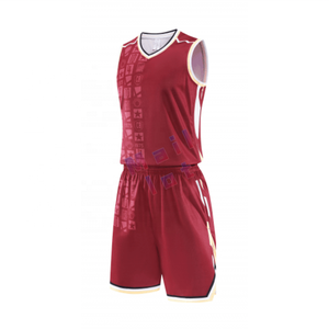 Jersey basket personalisasi, seragam tim bahan poliester ringan cetak tersublimasi untuk sekolah dan klub - Product Image 5