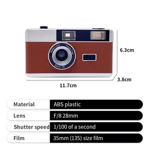 Appareil photo argentique 35 mm réutilisable, personnalisé, minimaliste et vintage 2026 avec flash pour mariage - Product Image 5
