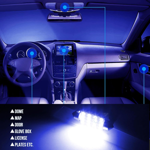 Kit de 24 Bombillas LED para Auto, T10 31 mm 42 mm, Luces Interiores para Auto, Bombillas de Cúpula, Bombillas Festoon LED de Repuesto para Auto - Product Image 6