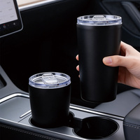 Mug isotherme à double paroi en acier inoxydable 304 FangCan, 360 ml, minimaliste, portable, plusieurs couleurs disponibles, 3 options de couvercles
