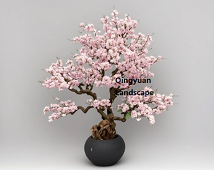 Planta Artificial de Bonsái de Flor de <span class=keywords><strong>Ciruelo</strong></span> en Maceta, Adecuada para el Hogar, la Oficina, el Hotel, la Ventana y Decoración de Estilo <span class=keywords><strong>Chino</strong></span> - Product Image 5