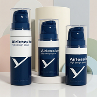 Flacon Airless en Plastique PP de 5 ml, 10 ml, 15 ml pour Lotion, Crème, Sérum, Gel Douche, Emballage Cosmétique