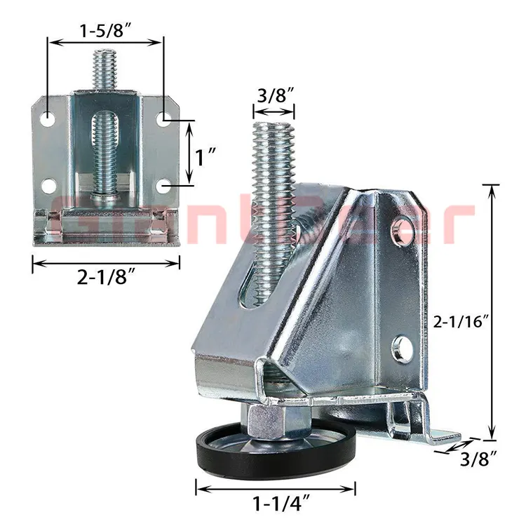 Pied de nivellement de meubles personnalisé Pieds de nivellement réglables pour meubles Pied de nivellement pour armoire