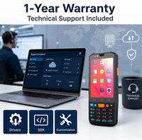 EDOO M71 Android 11 PDA Industri Tangguh Pemindai Barcode 1D 2D 4G WiFi GPS Terminal Genggam untuk Logistik Gudang Inventaris