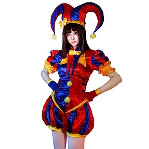 Disfraz de Payaso de Circo Digital para Mujer, Conjunto Completo de Cosplay para Halloween, Carnaval, Fiesta, Actuación en Escenario - Product Image 2