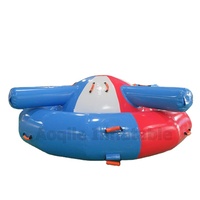 Bateau de Disco Gonflable Rotatif Gyro UFO Remorquable Île Flottante Eau Gonflable