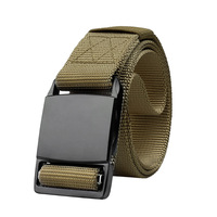 Nouvelle ceinture tactique extérieure pour hommes Boucle en alliage à dégagement rapide Matériau en toile réglable Utilisation de combat en nylon imitatif Logo imprimé