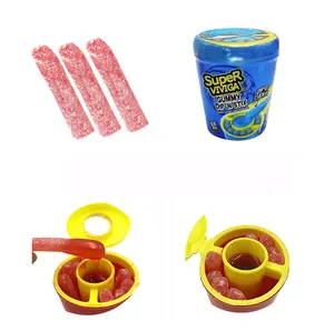 Halal Delicious Sour Juice Soft Gummy Gesunde Kinder Mix Jelly Fruit Sweet Stick Chewy Gummy Jelly Candy