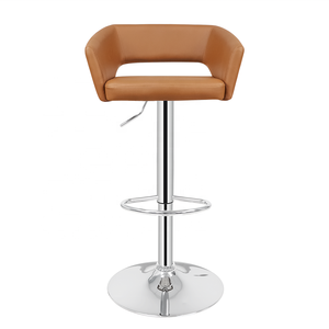 Anji – tabouret de Bar en PU, chaise de Pub pivotante à hauteur réglable - Product Image 1