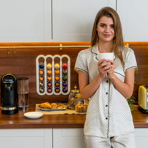 ตู้เก็บแคปซูลกาแฟอะคริลิคแบบแม่เหล็กติดผนังสำหรับร้านอาหาร - Product Image 5