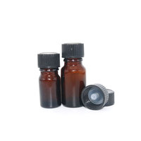 Vente en gros de flacons en verre ronds Boston transparents ambrés de 30 ml, 60 ml, 120 ml avec pipette compte-gouttes en verre et bouchon à vis noir