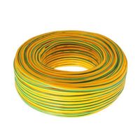 Fil de terre de sécurité pour système solaire, plat, jaune-vert, isolé PVC, anti-corrosion, 450/750V, cuivre toronné, industriel, CE