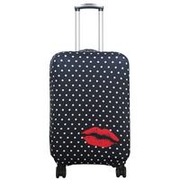 Housse de valise personnalisée de haute qualité, housse de valise anti-poussière, housse de protection en spandex à pois, avec des imprimés tendance et populaires