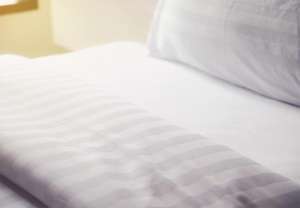 ผ้าปูที่นอนลายซาตินผ้าคลุมเตียงขนาดคิงไซส์ผ้าปูเตียงสำหรับโรงแรมระดับ5ดาวผ้าปูที่นอนผ้าฝ้ายแบบแบนสำหรับ100%-02584บ้านโรงแรมโรงพยาบาล - Product Image 4