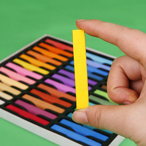 FOSKA – Ensemble de pastels craie doux carrés à texture lisse, 12/24 couleurs, multi-usages, pour le traçage, le ombrage et les compositions graphiques - Product Image 5