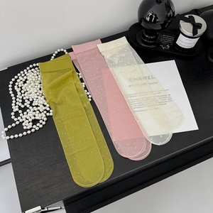 Fashionable 2026 Spring Summer Polka Dot Knee High <strong>Socks</strong> CE Sheer Ankle <strong>Socks</strong> Women's Legwear Wholesale Bulk Supply - Product Image 1