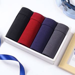 Wholesale ODM <b>Men's</b> Fashion Mid-Rise Boxer Briefs 95% Polyester Fiber 5% Spandex Breathable High Elastic Mid-Waist Multi-Color - Product Image 3