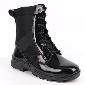 Bottes longues en cuir brillant DFH16, chaussures d'entraînement pour hommes - Product Image 4