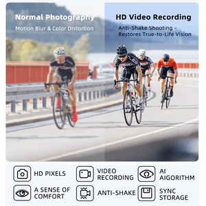 Lunettes Intelligentes V06 AI pour Cyclisme et Vol, Caméra HD 8MP, Photo et Vidéo, Traduction IA, Mémoire 32G, Étanche IP67, Anti-tremblement 6 Axes, Sport - Product Image 4