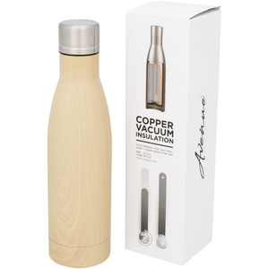 Borraccia Termica Isolante Effetto Legno Rame 500ml Senza Marchio con Isolamento Sottovuoto Modello 100515-1 - Product Image 1