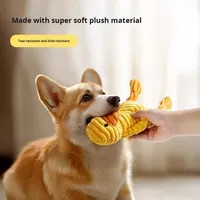 Jouet en peluche pour chien, canard, compagnon de sommeil, durable, résistant à la mastication, soulage le grincement des dents, jouet à mâcher pour animaux de compagnie
