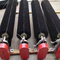 Système de nettoyage de bande transporteuse électrique à brosse à rouleaux en nylon, nettoyeur motorisé, largeur de bande personnalisée, brosse industrielle pour usine minière