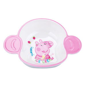 Wuhe Cartoon Double-Eared <b>Bowl</b> For Kids Food Grade <b>Melamine</b> Heart Shape 2-4 Years - Product Image 5