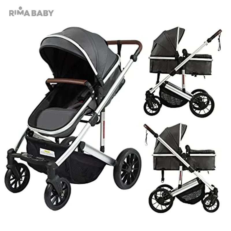 Super Suspension Rima Baby 3 IN 1 Travel System China Hersteller Baby Kinderwagen