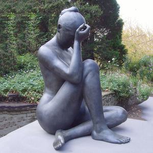 Escultura erótica de tamaño real para mujer, decoración de jardín, escultura de bronce desnuda, estatua artística de D & Z - Product Image 3