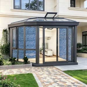 Moderner Verbundglas-Wintergarten für den Außenbereich - Flexibler Raumschmiede mit hoher Lichtdurchlässigkeit für individuelle Lifestyle-Anforderungen - Product Image 2