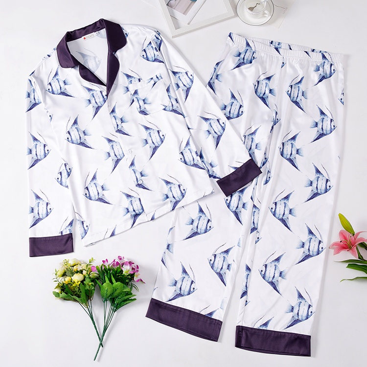 Роскошная летняя пижама из полиэстера, одежда для ночного сна, Удобная атласная мужская пижама, одежда для сна