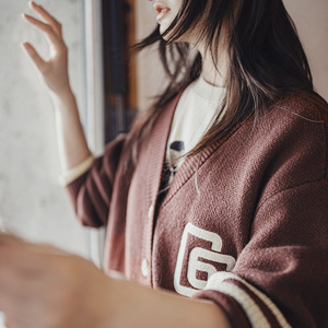 <span class=keywords><strong>Pull</strong></span> pour <span class=keywords><strong>femme</strong></span> Maden, cardigan à col en V pour <span class=keywords><strong>femme</strong></span>, <span class=keywords><strong>pull</strong></span> en tricot <span class=keywords><strong>vintage</strong></span> américain, <span class=keywords><strong>pull</strong></span> ouvert sur le devant, <span class=keywords><strong>pull</strong></span> <span class=keywords><strong>oversize</strong></span> à blocs de couleur, tricot pour l'automne, prêt à expédier - Product Image 4