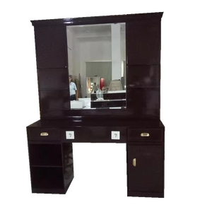 10 năm bảo hành Hot Bán Cổ điển vàng đen làm tóc gương trạm thương mại Styling Station với cơ sở thép không gỉ - Product Image 5