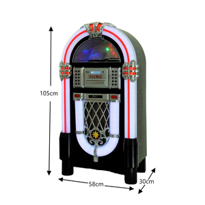 JSY01-02PH Tocadiscos de Vinilo <span class=keywords><strong>Vintage</strong></span> de Tamaño Completo con Luces LED, Botón/Control Remoto, Electrónica de Consumo - Product Image 2