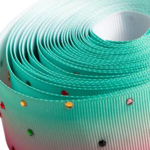 Ruban de diamant imprimé strass 38mm sur mesure pour nœuds de cheveux - Product Image 3