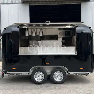 Chariot de nourriture mobile extérieur pour beignets et glaces Poland Street avec certification CE - Product Image 4