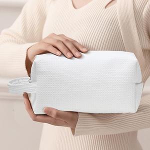 Pochette de <span class=keywords><strong>maquillage</strong></span> en gaufre HANFEIZI, sac de voyage pour cosmétiques, cadeaux pour femmes - Product Image 4