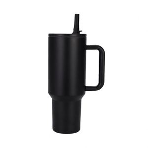 <b>Travel</b> Car H5.0 Handle <b>Mug</b> 40oz Double Wall Insulated Tumbler Lid Straw Anti-Slip ODM Custom Brand - Product Image 2