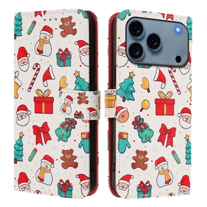 Merry Xmas <span class=keywords><strong>Santa</strong></span> Claus Wallet Funda de cuero para Iphone 17 Air 16E 16 Pro Max 15 14 Plus 13 Mini Christmas Tree Gift Flip Cover - Product Image 4