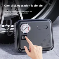 Gonfleur de pneus portable haute puissance 12V en ABS, pompe à air électrique pour voiture avec fonction de surveillance de la pression des pneus