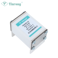 Fusible semi-conducteur compact Yinrong 750V en cuivre à faible I2T, limiteur de courant 80A-400A, haute vitesse, pour onduleur solaire et chargeur de VE