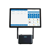 Terminal de point de vente Edobbo ED1562 à double écran tactile 15,6 pouces, système de caisse enregistreuse, Windows/Android/Linux OS, 4 Go/8 Go de RAM, 32 Go-256 Go