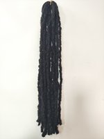 Extensions de cheveux synthétiques texturées douces, tresses au crochet Marley Locs noires et volumineuses, pour femmes africaines, usage quotidien