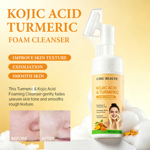 CHIC BEAUTE Nettoyant Moussant <span class=keywords><strong>Visage</strong></span> à l'Acide Kojique et au Curcuma, Blanchissant, Éclaircissant, Nettoyage en Profondeur, Contrôle du Sébum - Product Image 3