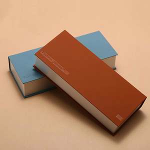 Étui à lunettes élégant en similicuir fait main avec logo personnalisé, design livre, boîte de rangement pour lunettes - Product Image 1