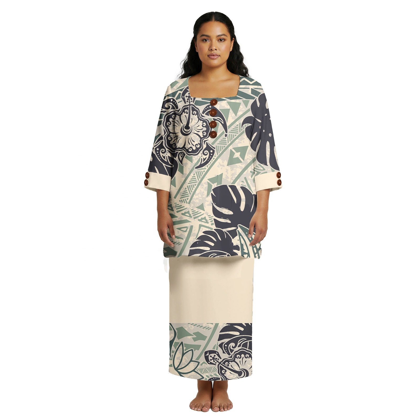 Polynesian Tribal Fijian Dresses - Custom & Wholesale