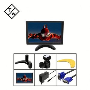 Haute luminosité 600 Nits 1024x600 HD IPS Panel 10 pouces LCD LED PC Monitor avec haut-parleur pour bureau en stock! - Product Image 5